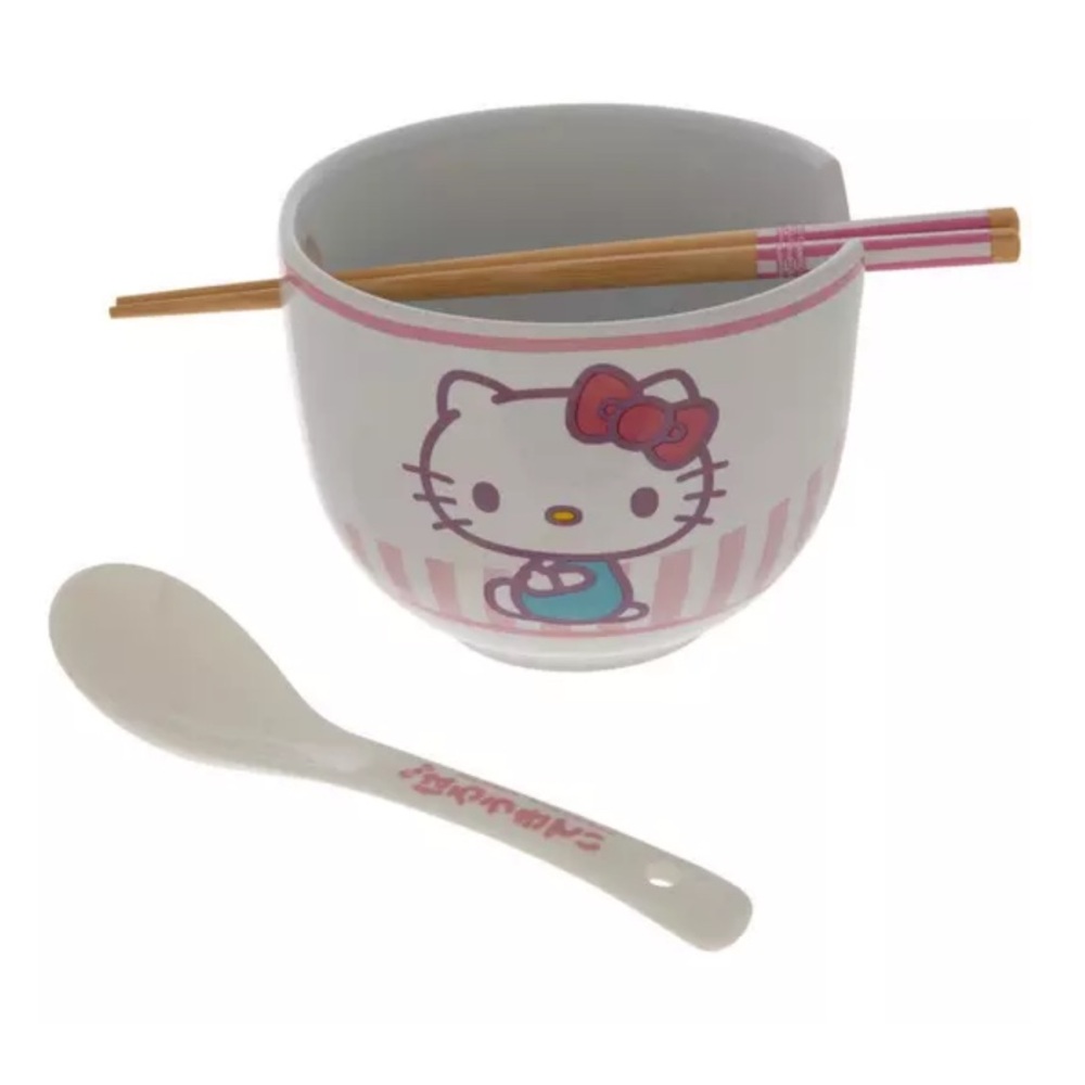Hello Kitty Pink and Blue Dinnerware Bowl